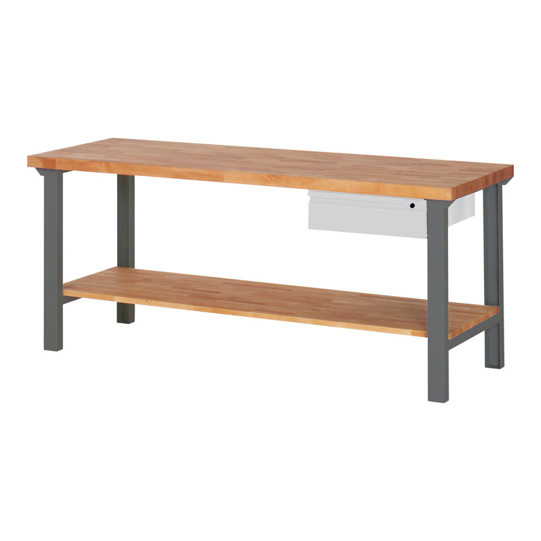 STIER Werkbank Premium mit 1 Schublade und Ablageboden BxTxH 1500x700x840mm