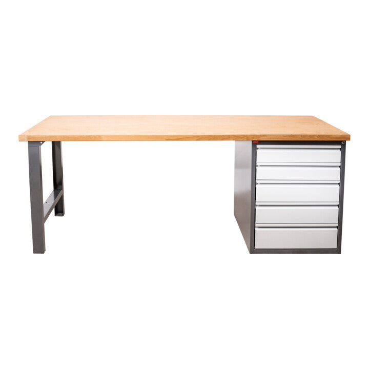 STIER Workbench Premium, 5 drawers, various sizes, work table Made in Germany