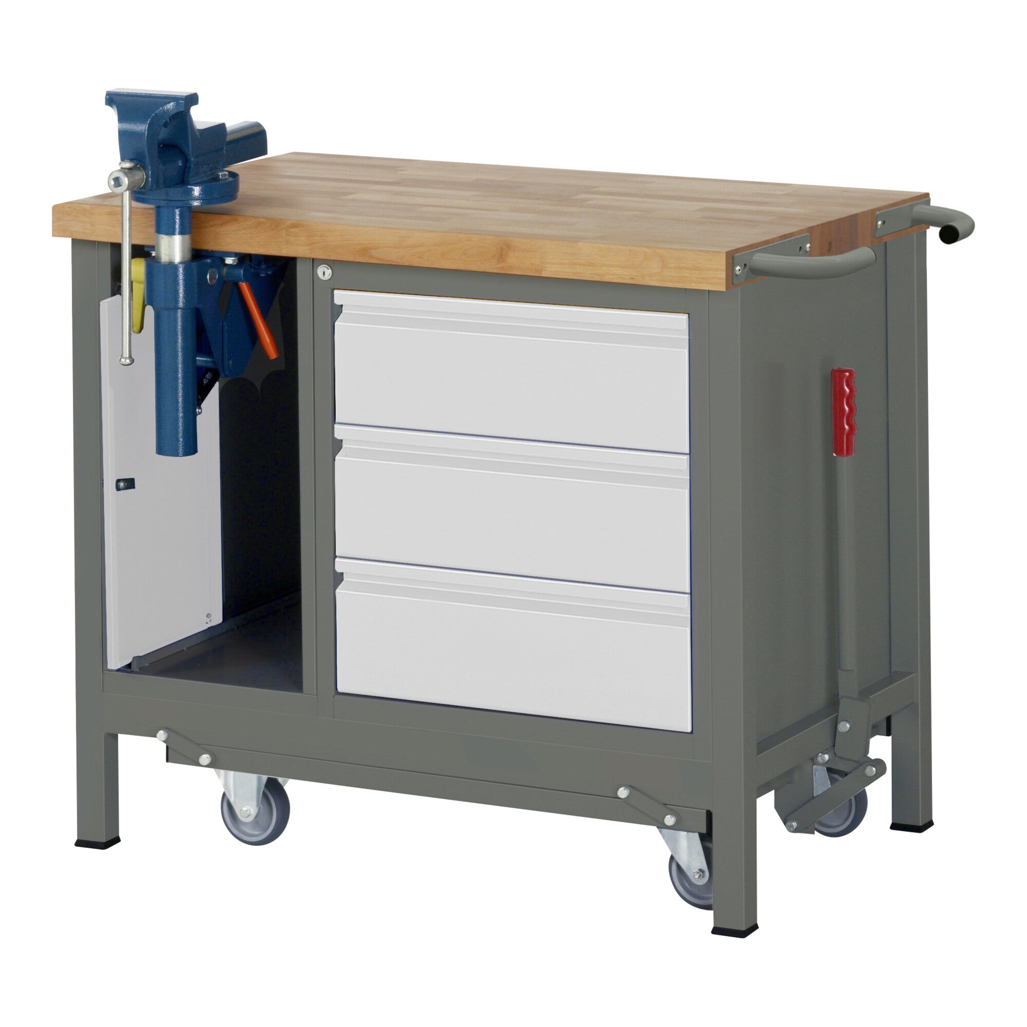 STIER Premium workbench with abs. chassis