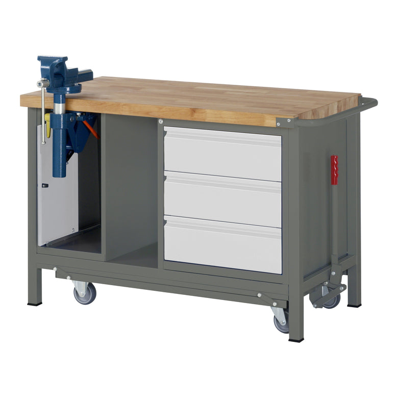STIER Werkbank Premium mit abs. Fahrgestell