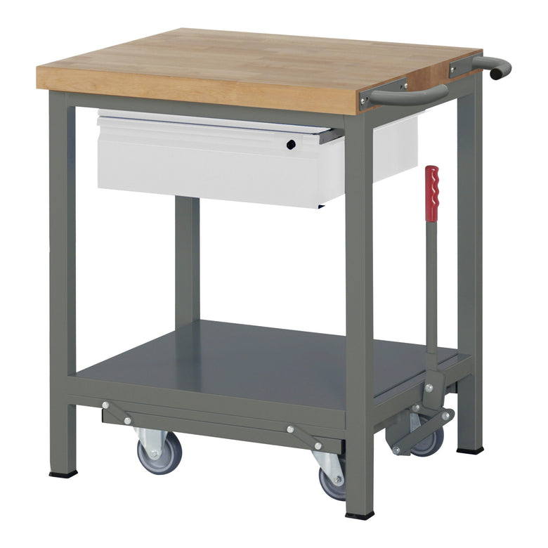 STIER Premium workbench with abs. chassis and 1 drawer