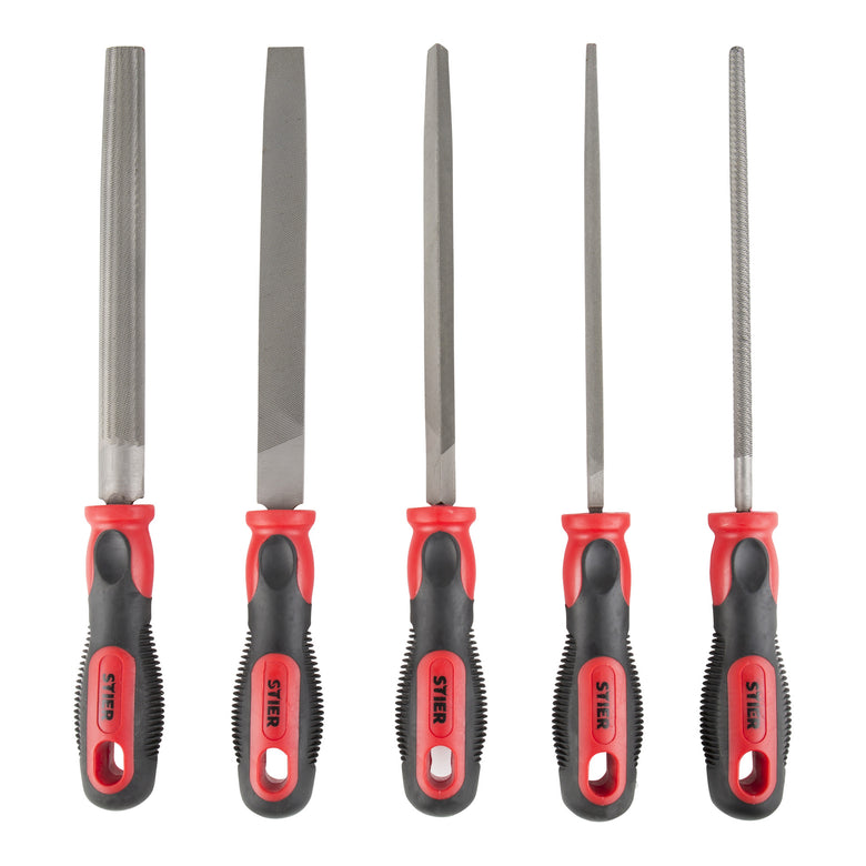 STIER Werkstattfeilen-Satz 200 mm H2 5-teilig