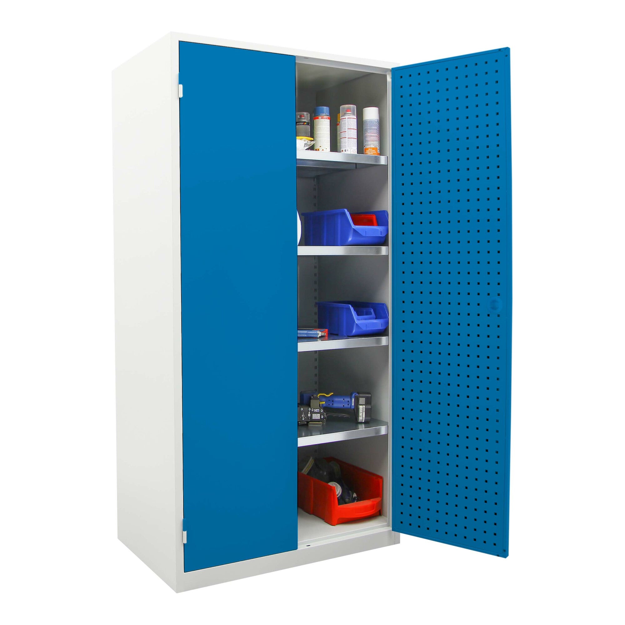 STIER workshop cabinet LP 1940x1000x600mm gentian blue tool cabinet