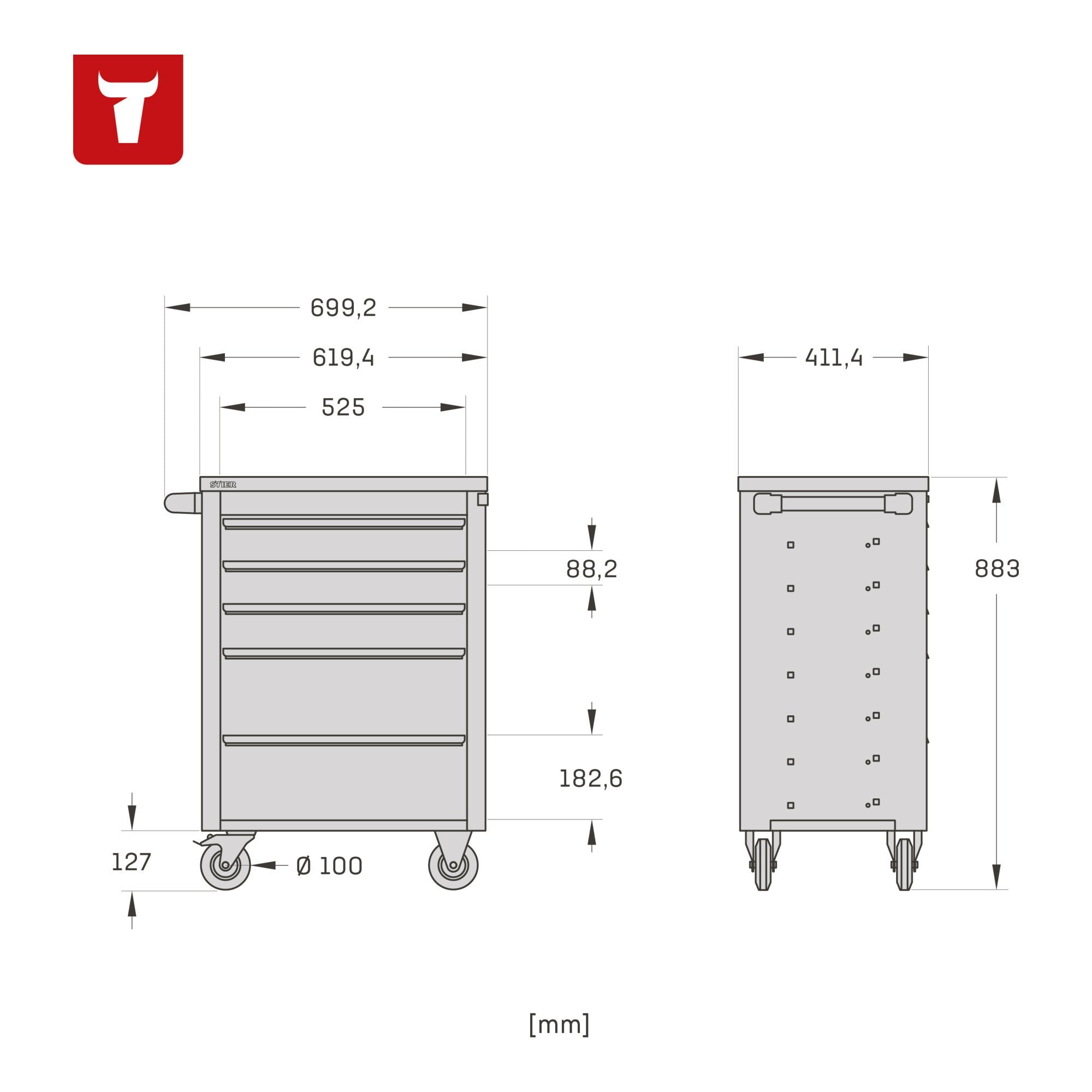 STIER Werkstattwagen Basic+