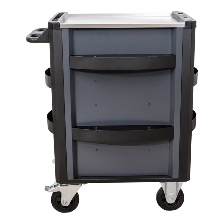 STIER Premium workshop trolley with stainless steel work surface, complete with 223 pieces