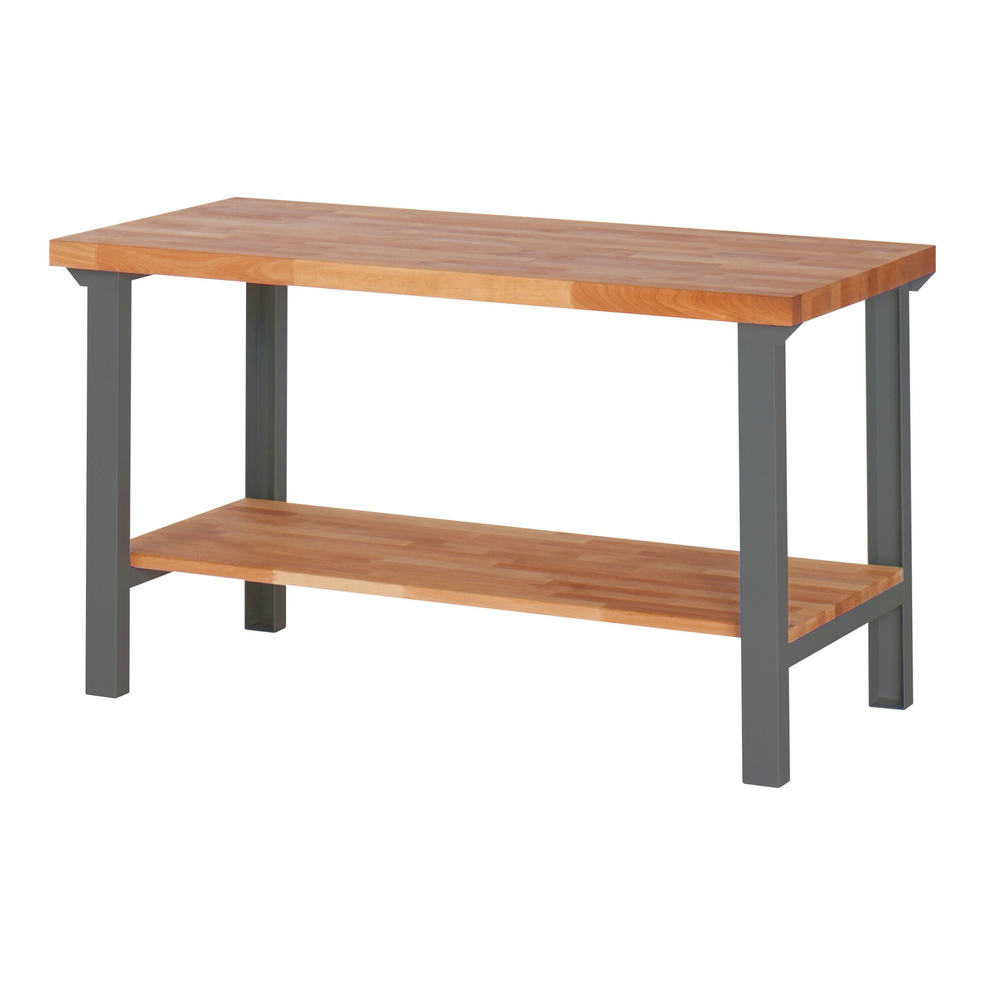 STIER Premium workbench with storage shelf WxDxH 1500x700x840 mm