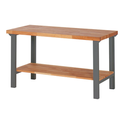 STIER Premium workbench with storage shelf WxDxH 1500x700x840 mm