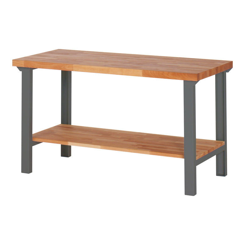 STIER Premium workbench with storage shelf WxDxH 1500x700x840 mm