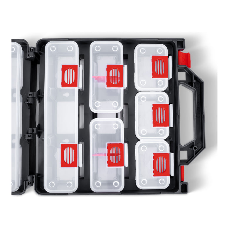 STIER tool box with 12 pull-out containers tool case sorting box