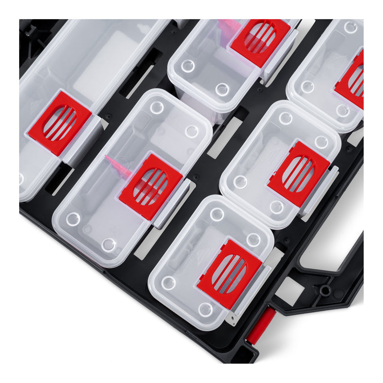STIER tool box with 12 pull-out containers tool case sorting box