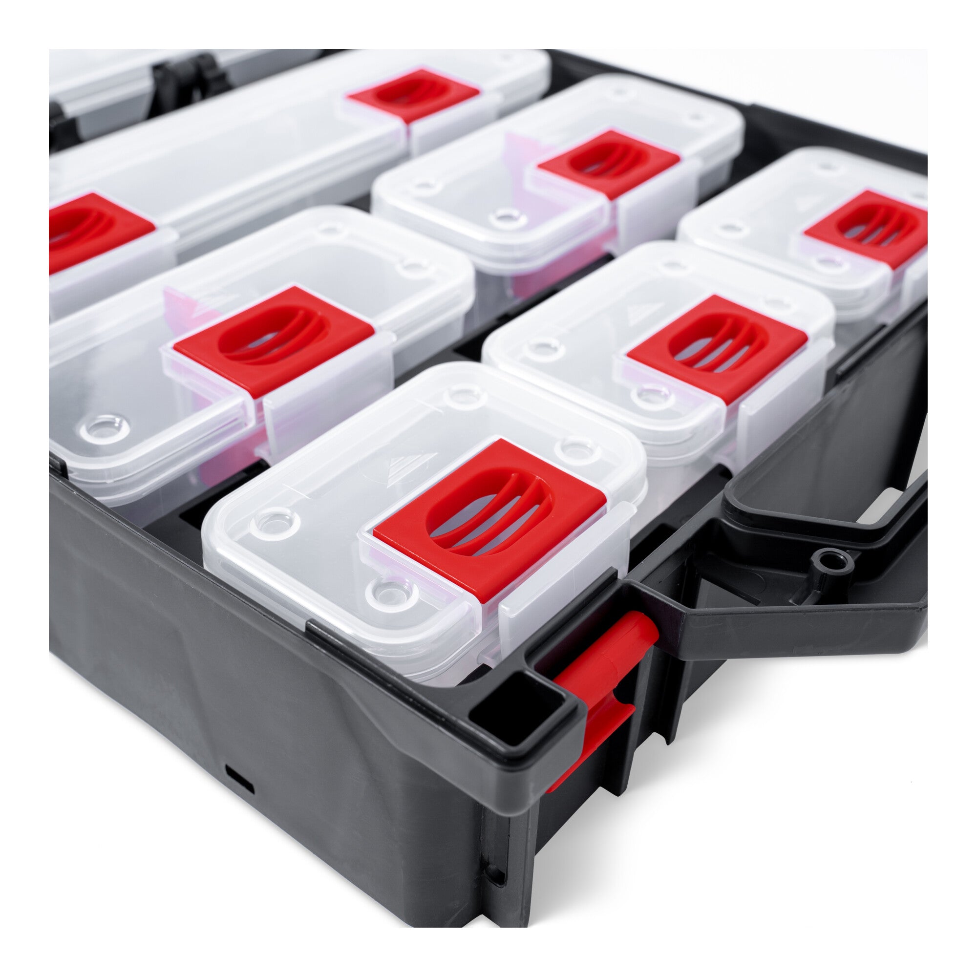 STIER tool box with 12 pull-out containers tool case sorting box