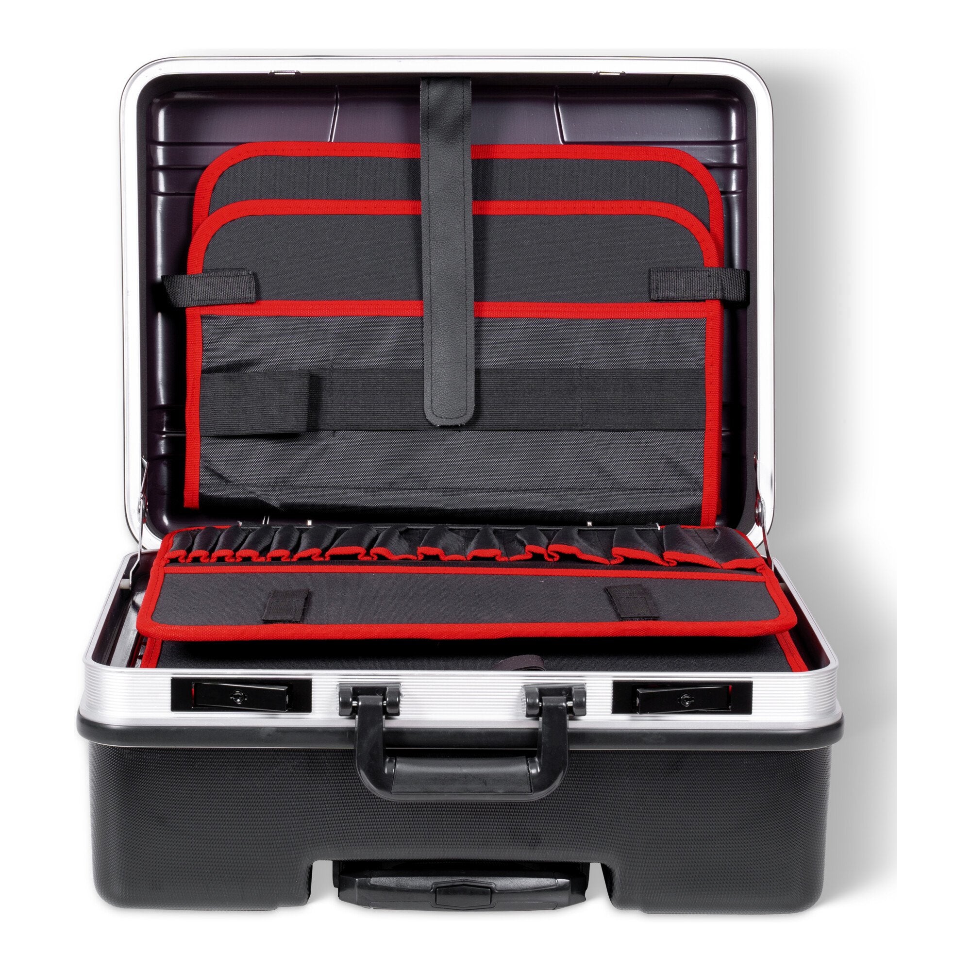 STIER Werkzeugkoffer Trolley leer schwarzer Werkzeugkasten 6,5 kg