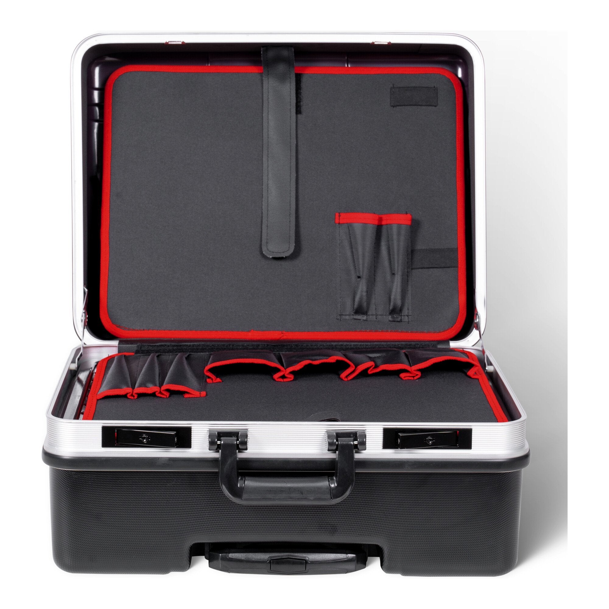 STIER Werkzeugkoffer Trolley leer schwarzer Werkzeugkasten 6,5 kg