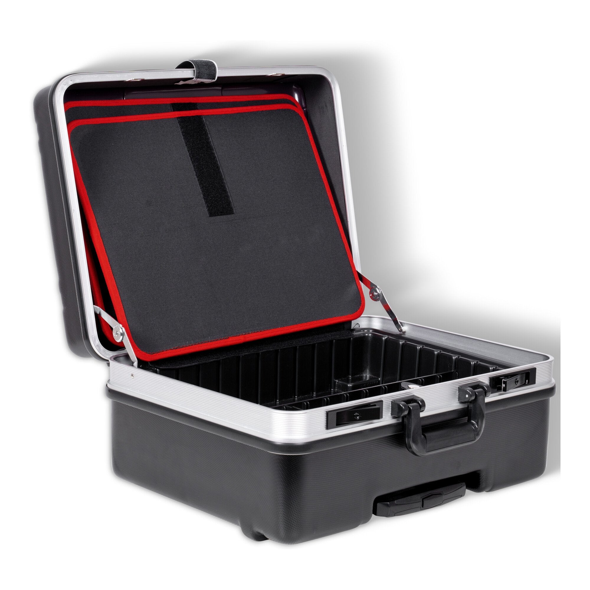 STIER Werkzeugkoffer Trolley leer schwarzer Werkzeugkasten 6,5 kg