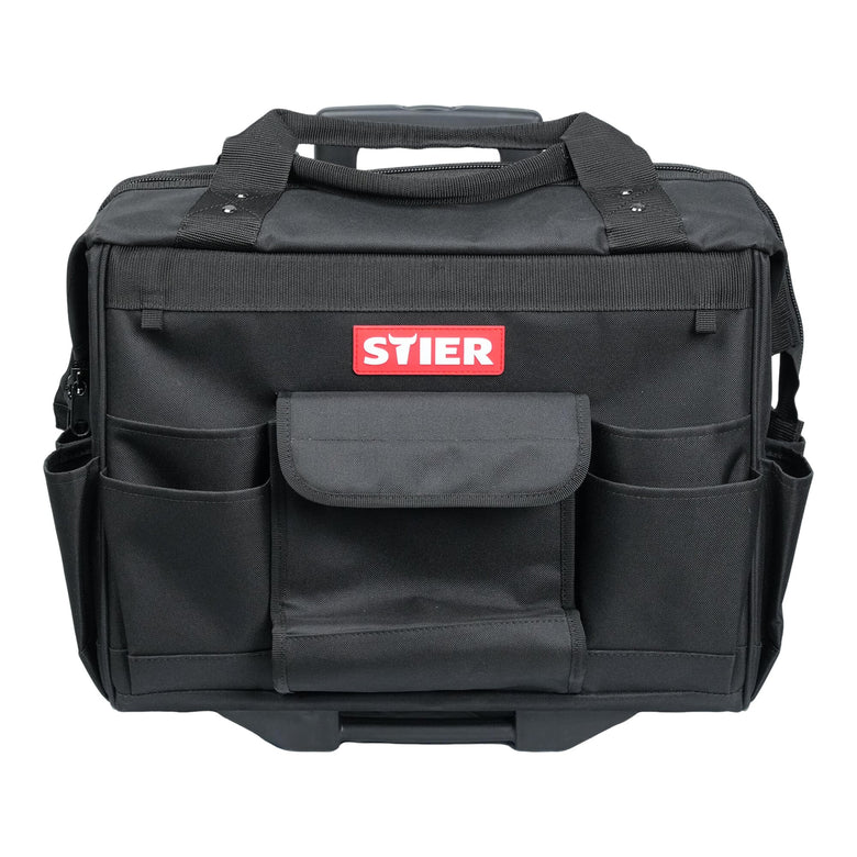 STIER tool trolley Premium+ empty tool case black 19 compartments tear-resistant