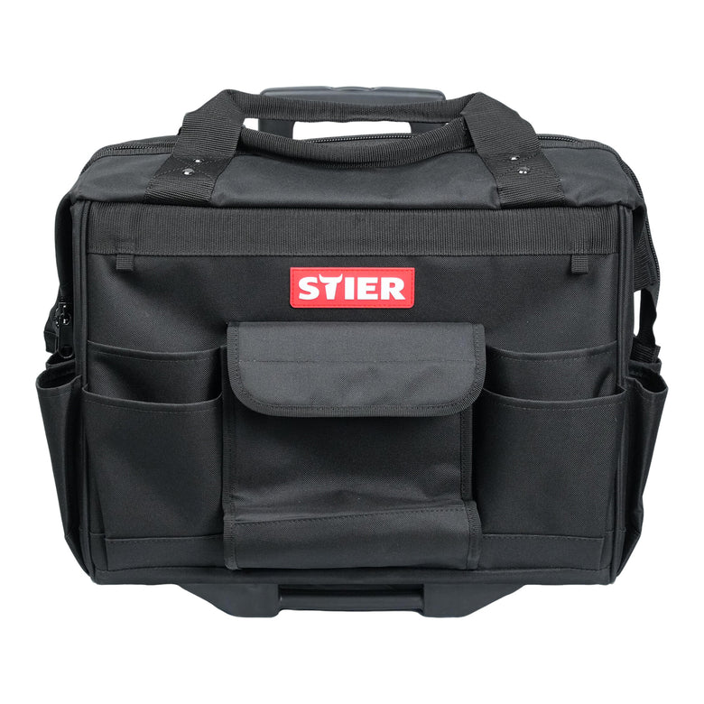 STIER tool trolley Premium+ empty tool case black 19 compartments tear-resistant