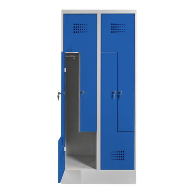 STIER Z-locker Premium with base 4 compartments cylinder lock