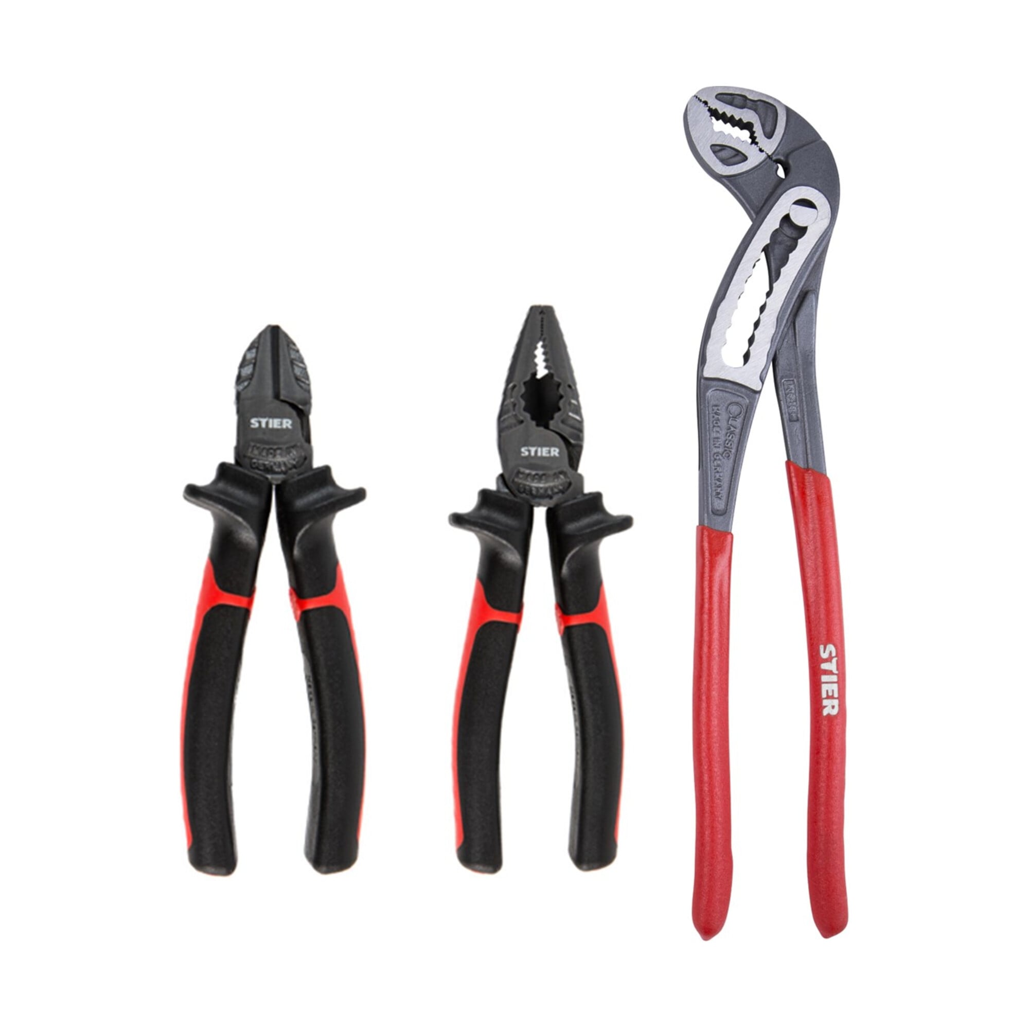 STIER universal pliers set, 3 pieces