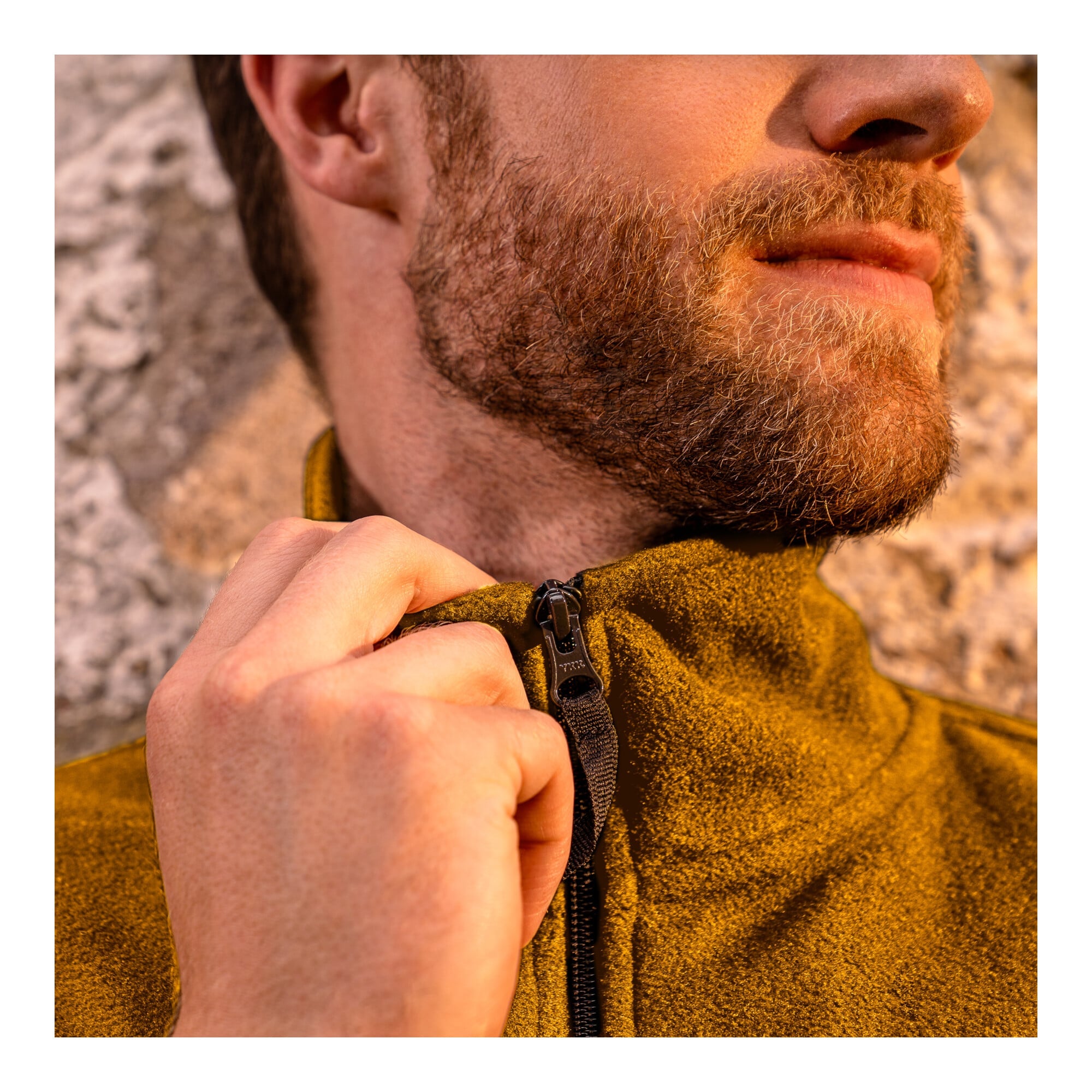 STIER Zip Fleece M Golden Brown