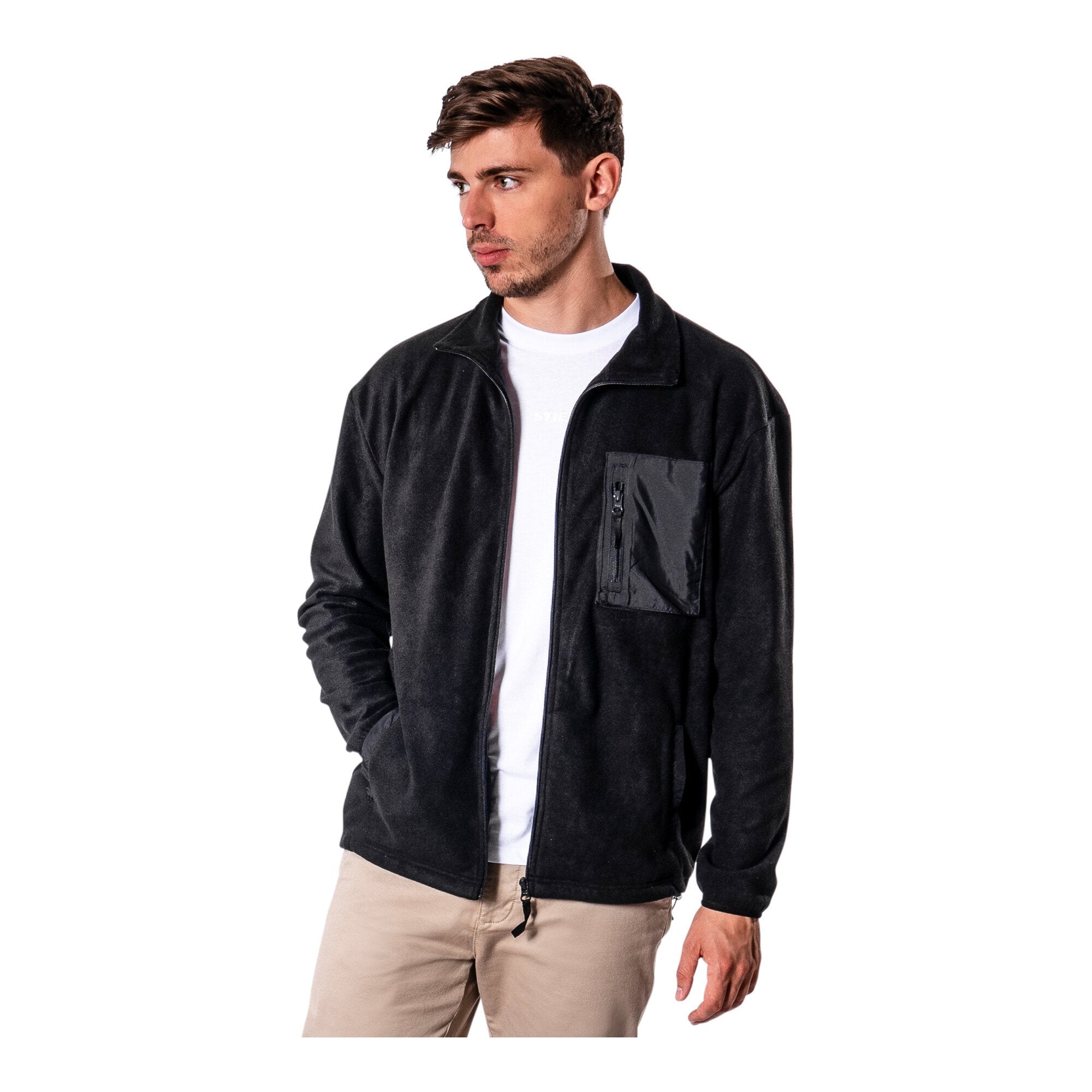 STIER Zip Fleece S Black