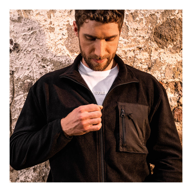 STIER Zip Fleece S Black