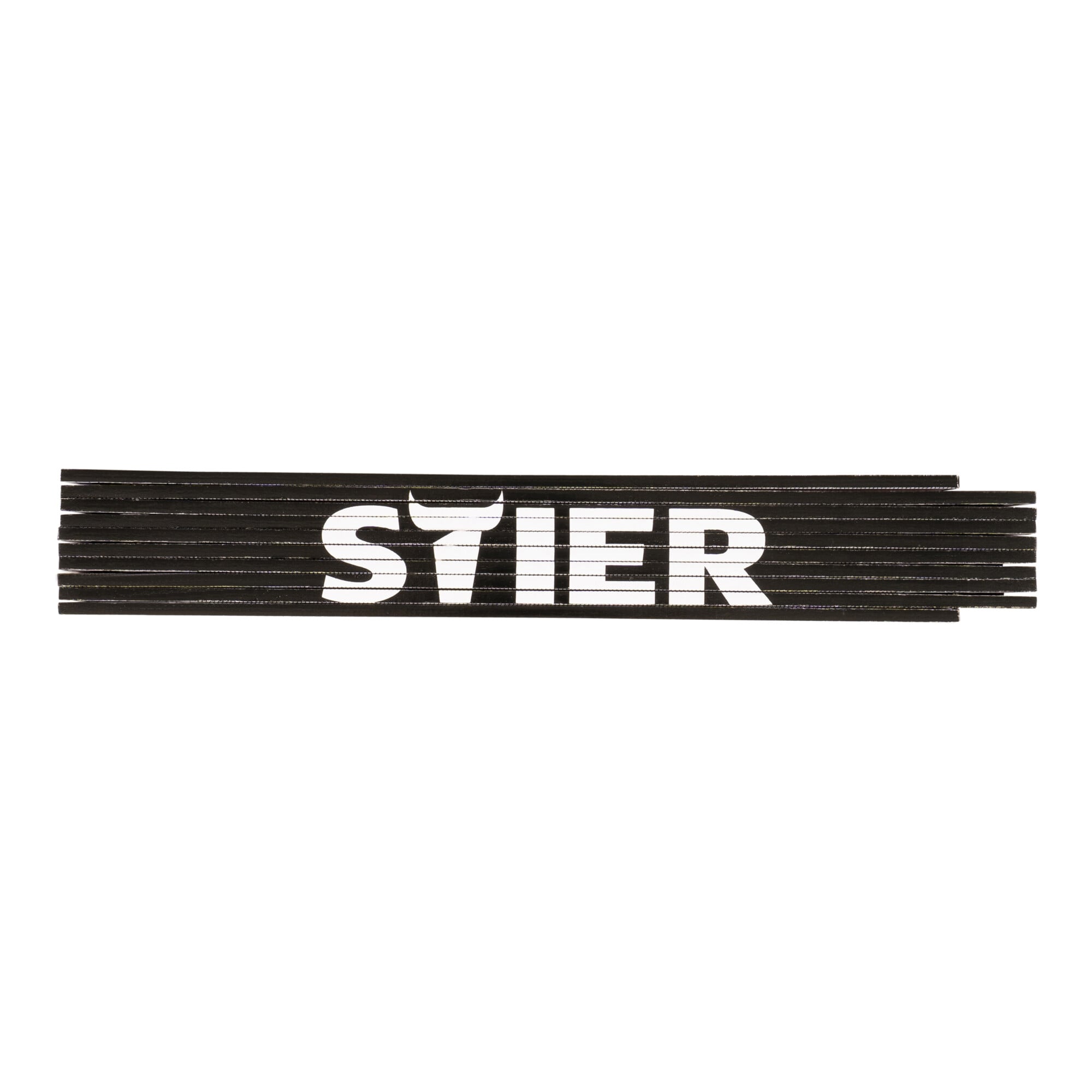 STIER folding rule 2 m length made of beechwood 10 sections 90° and 180° grid