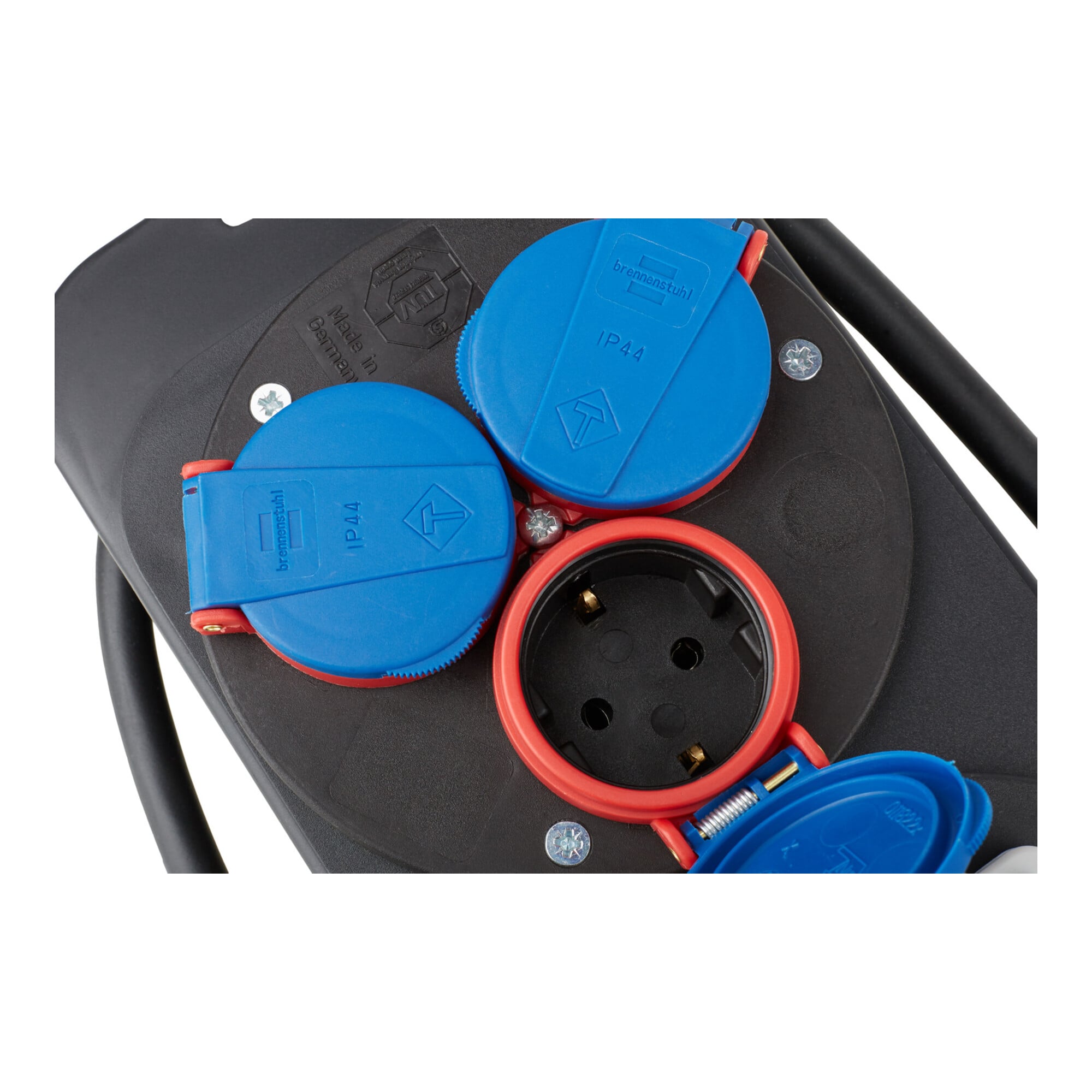 Stromstation CEE1 IP44 Stecker 400V/16A Steckdosen 1x CEE 400V/16A+3x 230V/16A