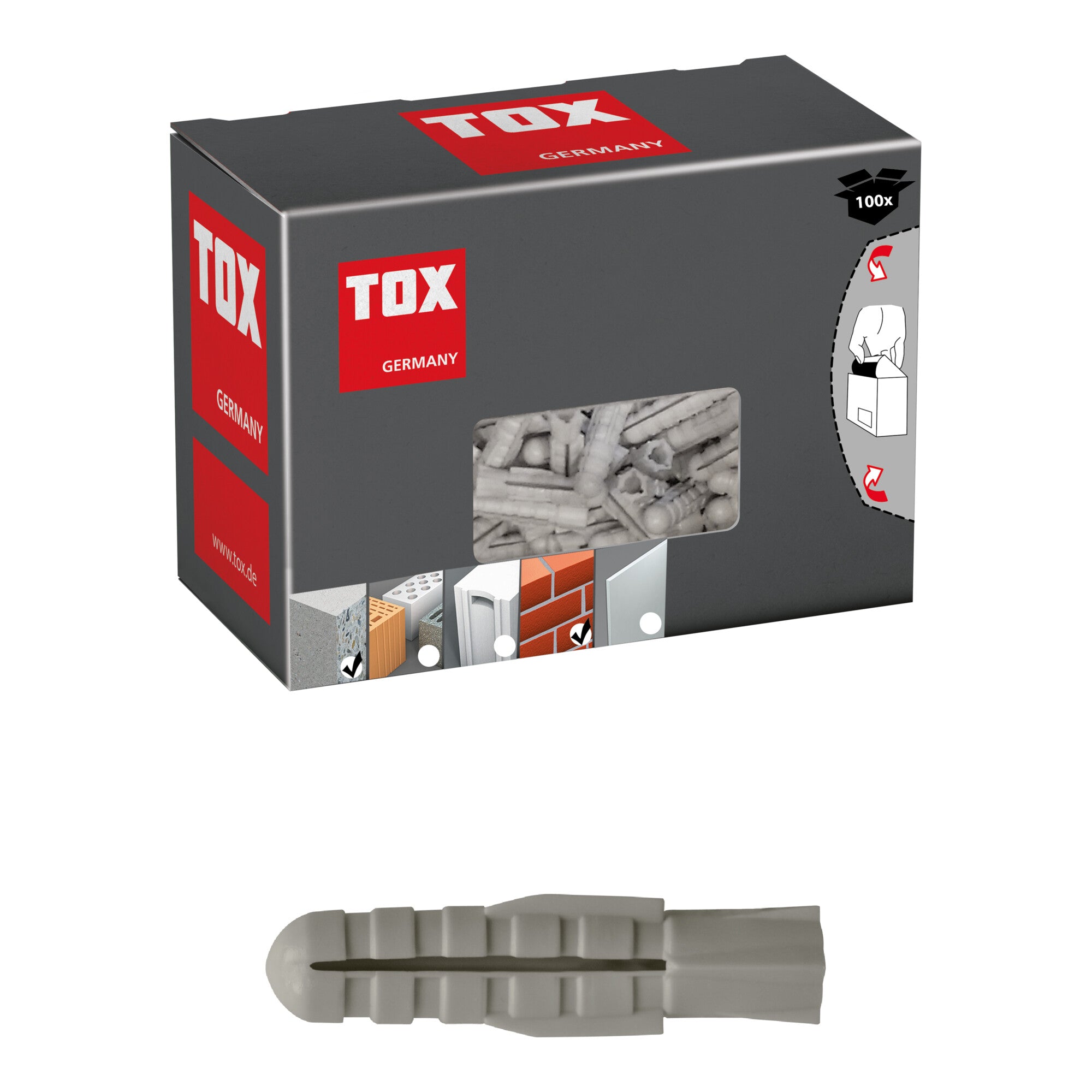 TOX Spreizdübel Fuge 4x20 mm 100 Stk