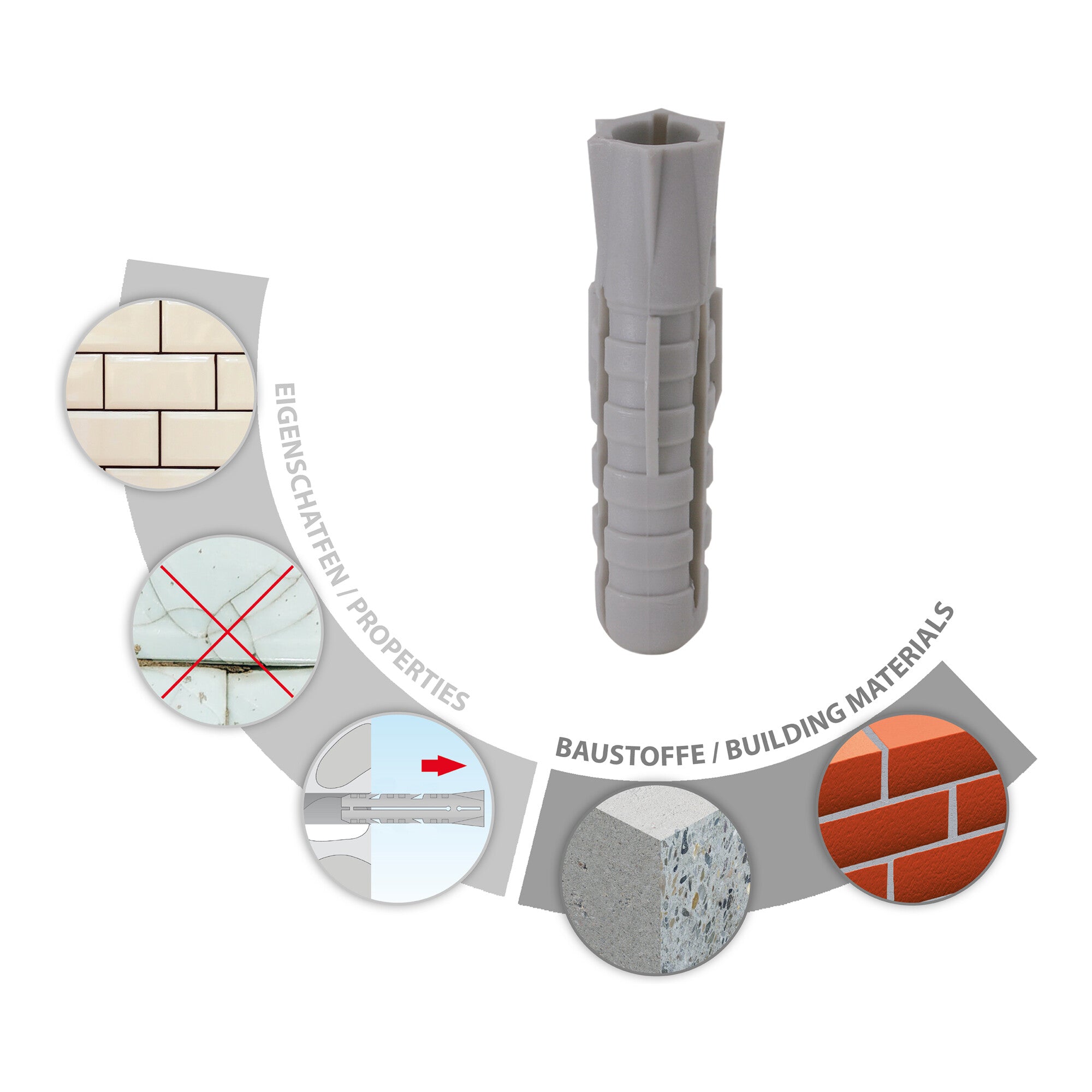TOX Spreizdübel Fuge 4x20 mm 100 Stk