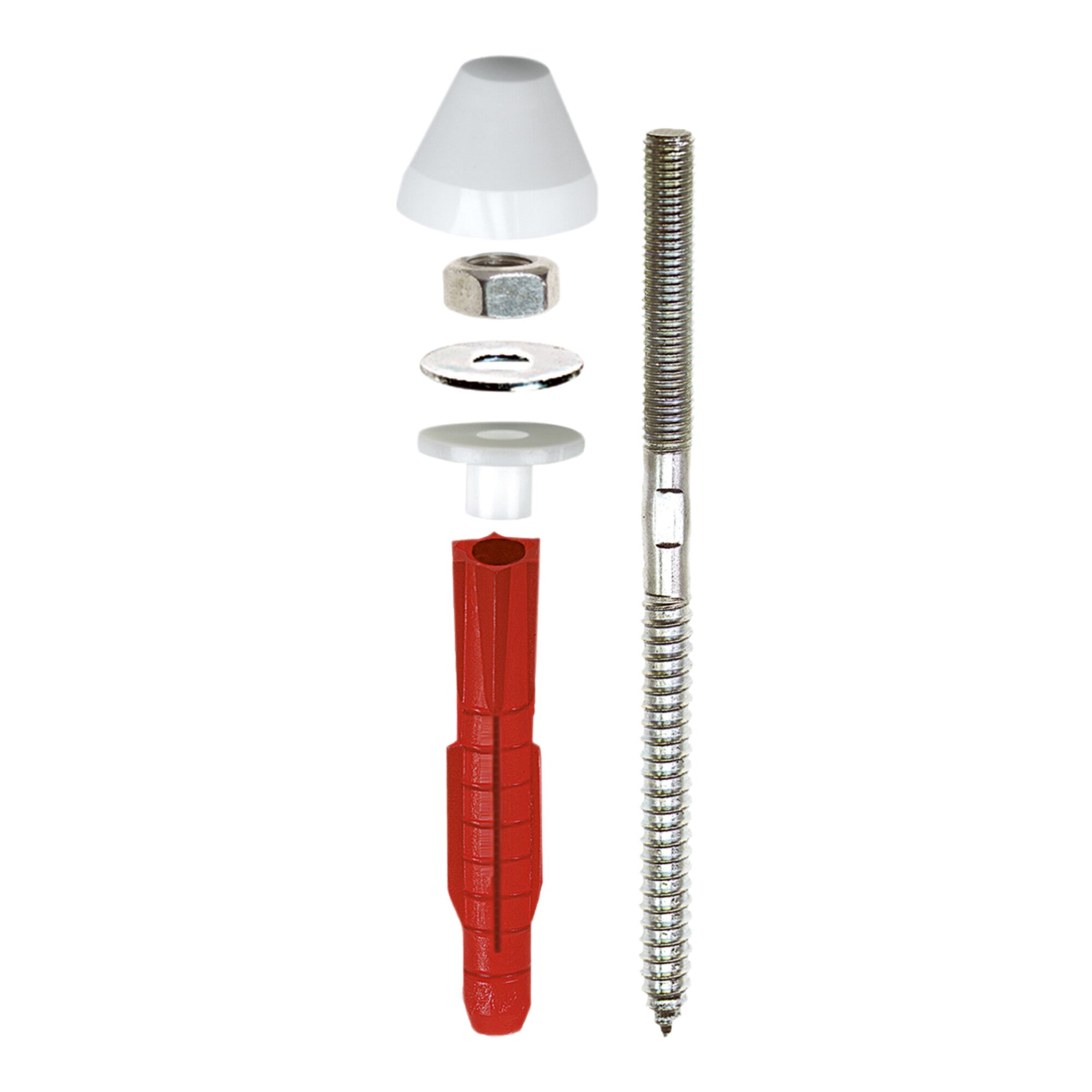 TOX Urinal- Waschtischbefestigung Piss-Fix XL M10 weiß 10 Stk