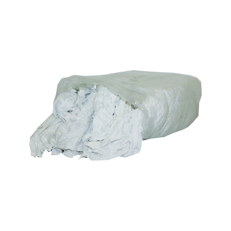 Trikotputzlappen reinweiß nach DIN 61650, 10kg Pack