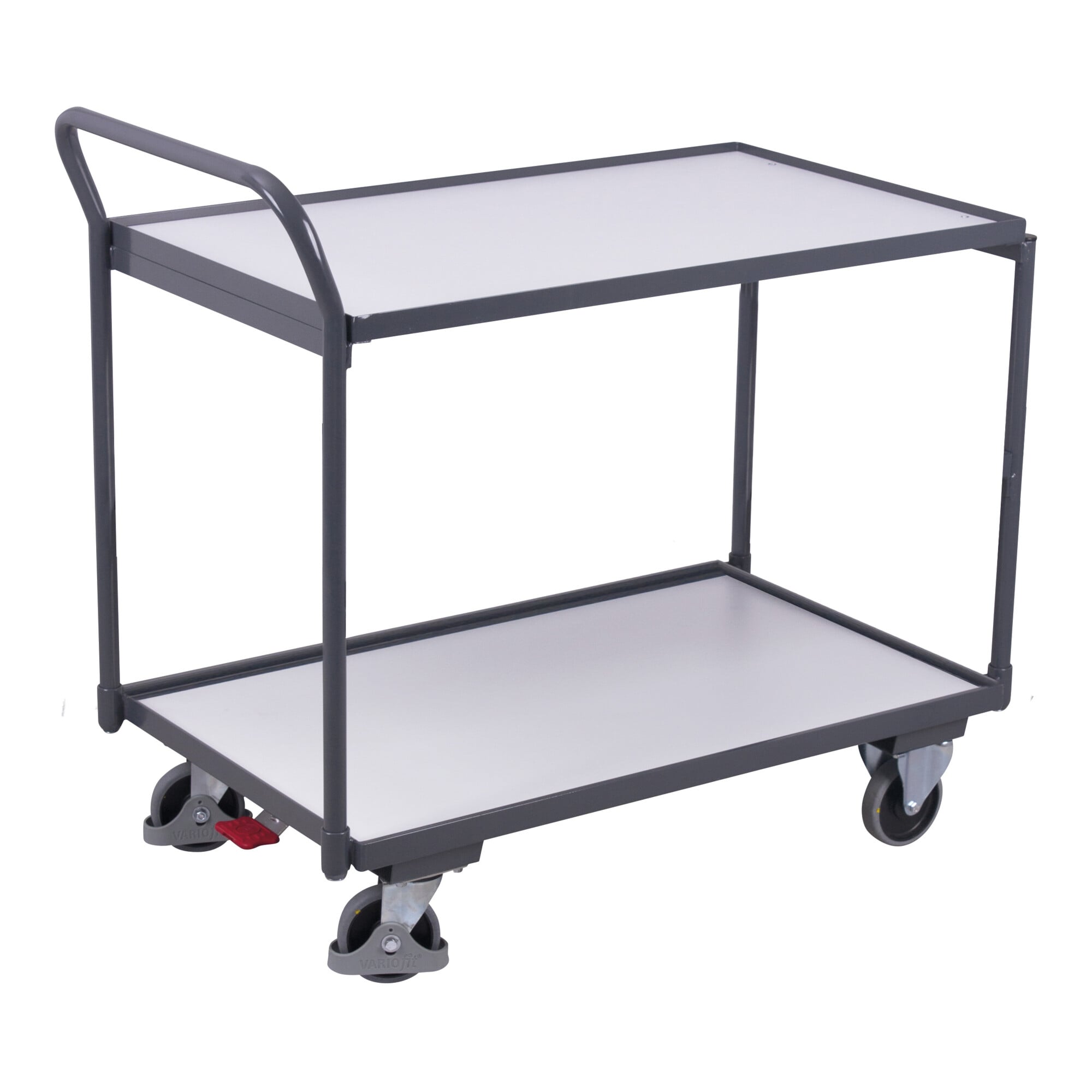 VARIOfit ESD Tischwagen mit 2 Ladeflächen 985 x 590 mm