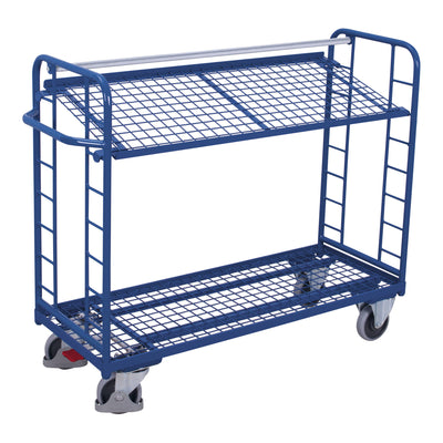 VARIOfit Etagenwagen mit 2 Drahtgitterböden 1.650 x 650 mm