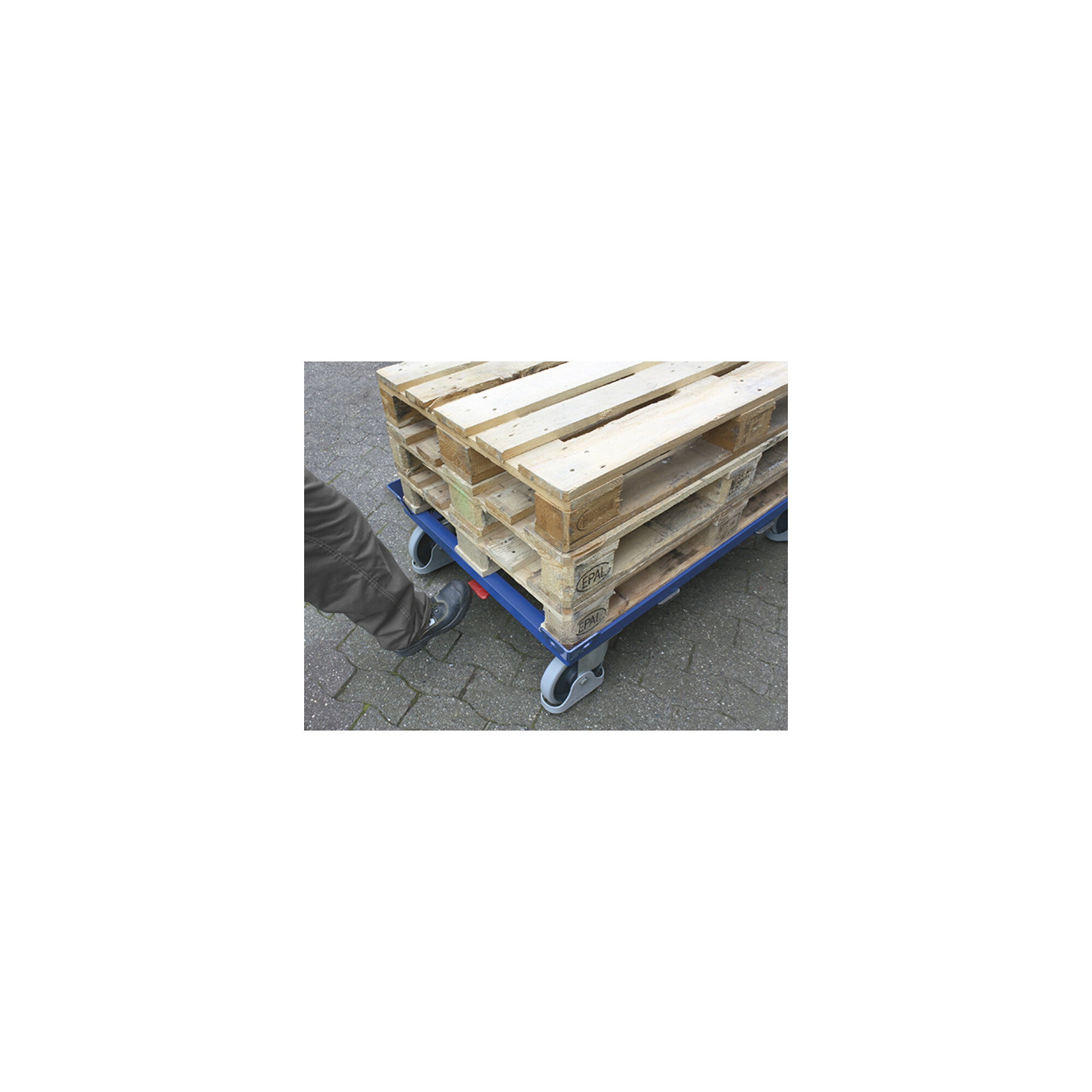 VARIOfit Fahrgestell mit 2 Winkelrahmen 810 x 610 mm Traglast 500 kg