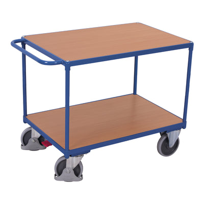 VARIOfit Schwerer Tischwagen mit 2 Ladeflächen 1.000 x 600 mm