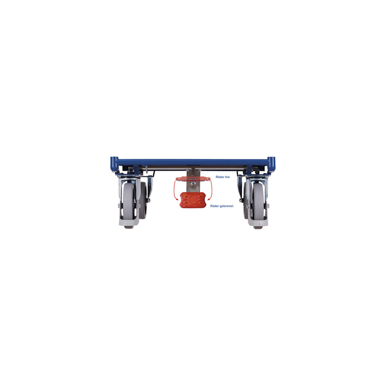 VARIOfit Tischwagen mit 2 Ladeflächen 835 x 495 mm Schiebegriff waagerecht
