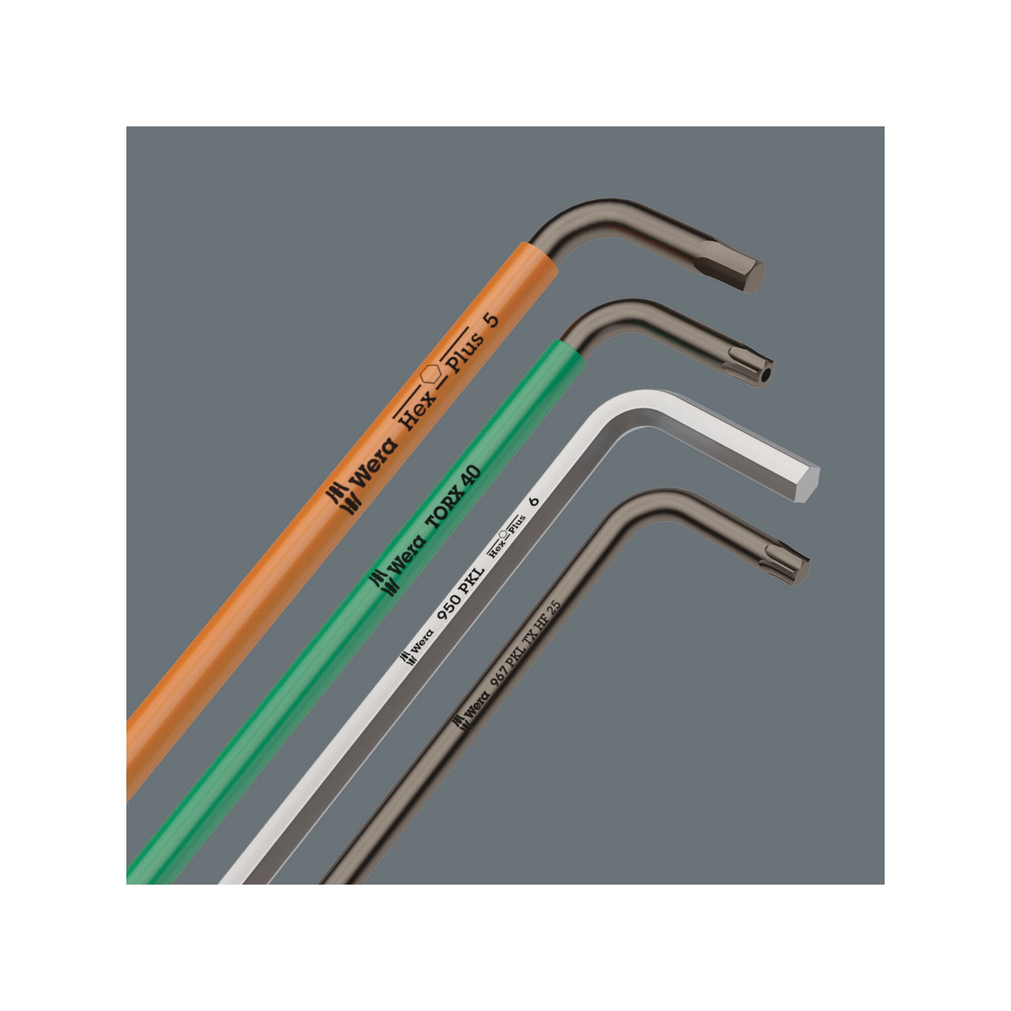 Wera 3950 PKL Winkelschlüssel, zöllig, Edelstahl, 5/32" x 137 mm