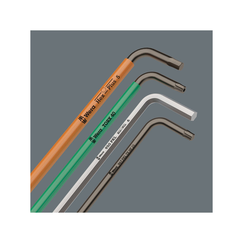 Wera 3950 PKL Winkelschlüssel, zöllig, Edelstahl, 5/32" x 137 mm